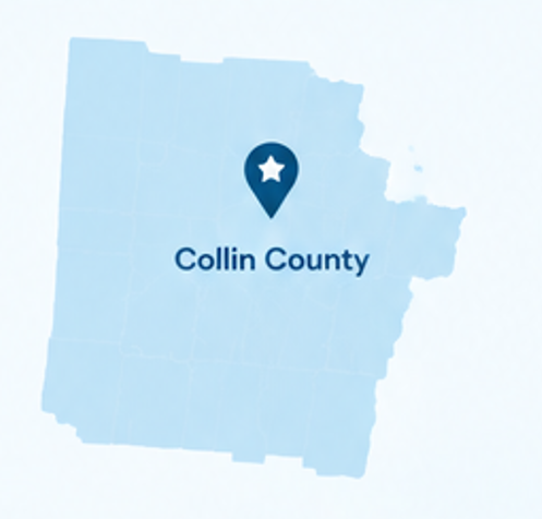 Authur Law Home Health Services in Collin County, TX Map