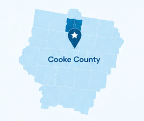 Authur Law Home Health Services in Cooke County, TX Map