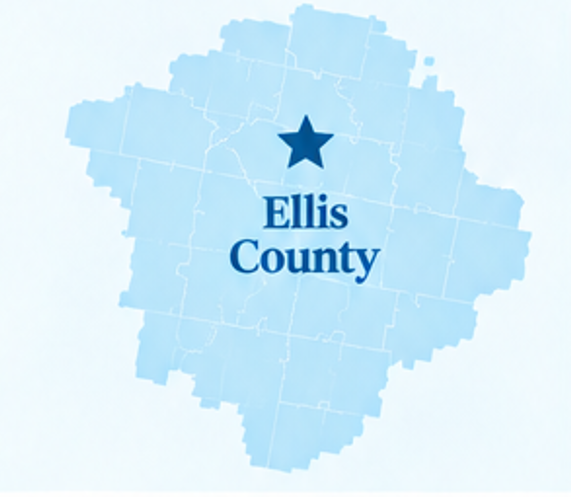 Authur Law Home Health Services in Ellis County, TX Map