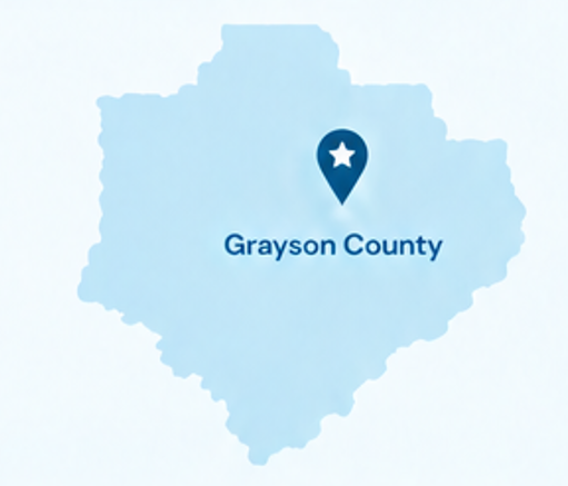 Authur Law Home Health Services in Grayson County, TX Map