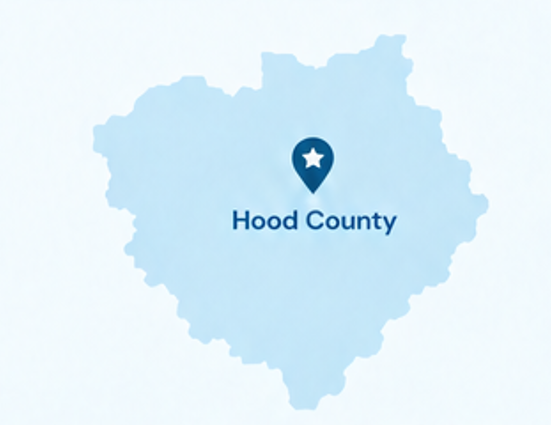 Authur Law Home Health Services in Hood County, TX Map