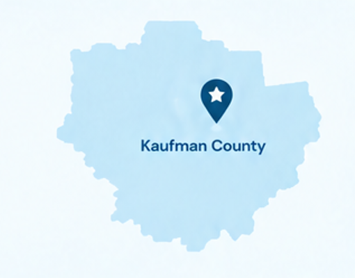 Authur Law Home Health Services in Kaufman County, TX Map